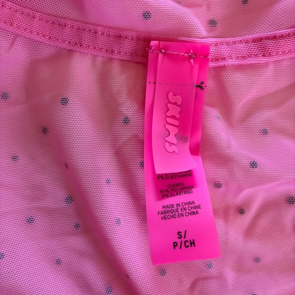 SKIMS Mesh Rhinestone Taffy Swim Cover Up Zip Up hoodie - Picture 10 of 16